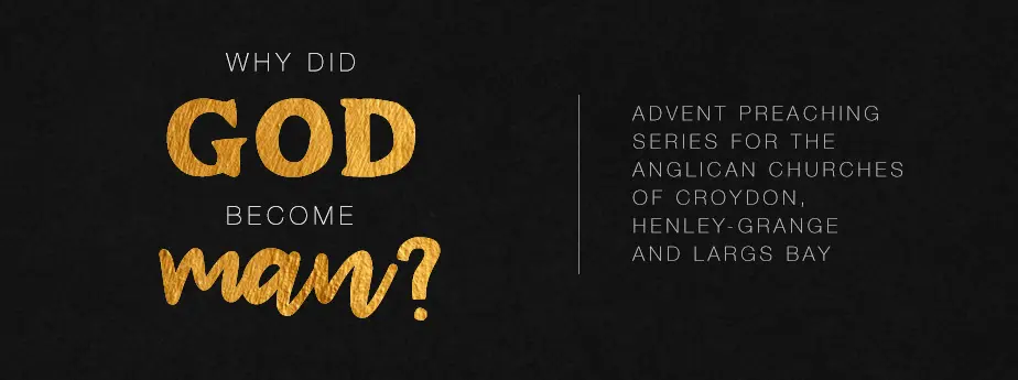 Why did god become man banner